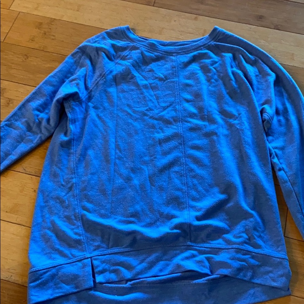 Blue workout pullover